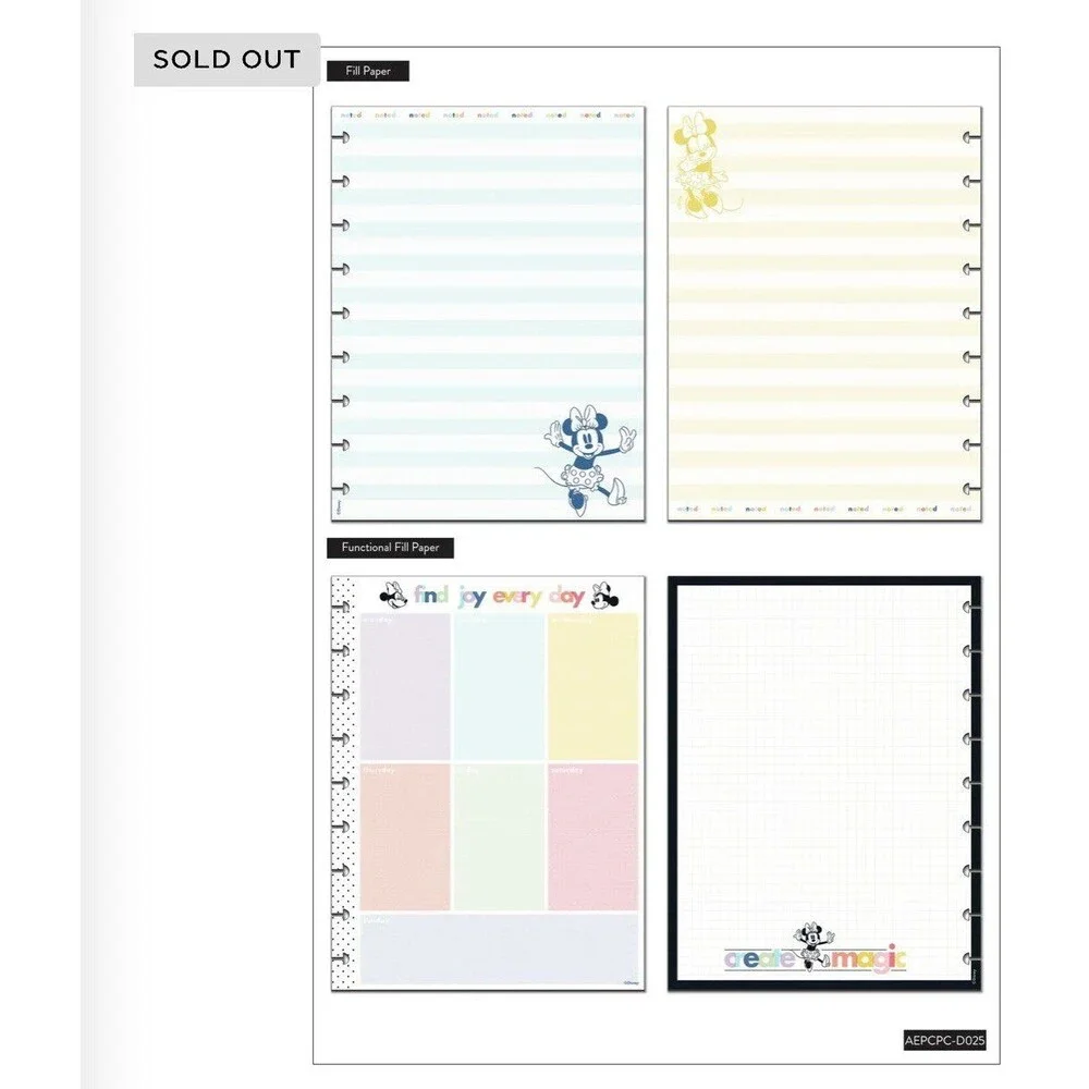 Disney Happy Planner Companion Accessories - Ret $48